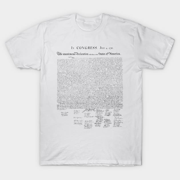 Declaration of Independence T-Shirt by warishellstore